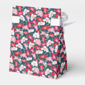 おもしろい、カラフルフローラ、カスタム写真、誕生日パーティー フェイバーボックス (裏面サイド)