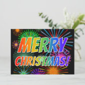 おもしろい、カラフルレインボースペクトル「メリークリスマス!」 シーズンカード (スタンド正面)