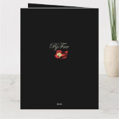 おもしろい&カラフル名前をカスタムする&日付ハッピーバースデー カード (裏面)