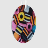 おもしろい、カラフル編集可能な甘味菓子 オーナメント (正面)