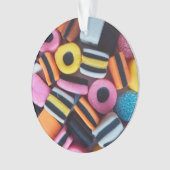 おもしろい、カラフル編集可能な甘味菓子 オーナメント (正面)