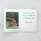 おもしろい、カラフル誕生日カード カード (内部)