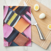 おもしろい、カラフル、甘草キャンディ キッチンタオル (四つ折り)