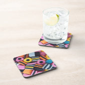おもしろい、カラフル、甘草キャンディ コースター (右側)