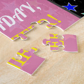 おもしろい、カラフル、第18誕生日のパズル ジグソーパズル (側面)