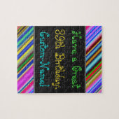 おもしろい, カラフル, 39お洒落番目の誕生日パズル ジグソーパズル (横)