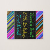 おもしろい, カラフル, 57お洒落番目の誕生日パズル ジグソーパズル (横)