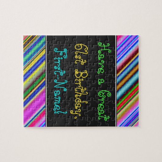 おもしろい, カラフル, 61お洒落番目の誕生日パズル ジグソーパズル (横)