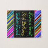 おもしろい, カラフル, 73お洒落番目の誕生日パズル ジグソーパズル (横)