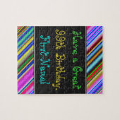 おもしろい, カラフル, 99お洒落番目の誕生日パズル ジグソーパズル (横)