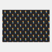 おもしろい, カラフル, Rainbow Spectrum Pattern 1イベント番号 ラッピングペーパーシート (正面)