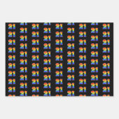 おもしろい, カラフル, Rainbow Spectrum Pattern 21イベント番号 ラッピングペーパーシート (正面)