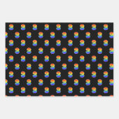 おもしろい, カラフル, Rainbow Spectrum Pattern 3イベント番号 ラッピングペーパーシート (正面)