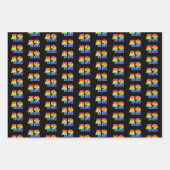 おもしろい, カラフル, Rainbow Spectrum Pattern 42イベント番号 ラッピングペーパーシート (正面)