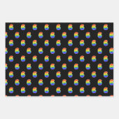 おもしろい, カラフル, Rainbow Spectrum Pattern 6イベント番号 ラッピングペーパーシート (正面)