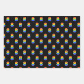 おもしろい, カラフル, Rainbow Spectrum Pattern 8イベント# ラッピングペーパーシート (正面)