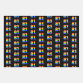 おもしろい, カラフル, Rainbow Spectrum Pattern 81イベント番号 ラッピングペーパーシート (正面)