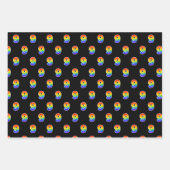 おもしろい, カラフル, Rainbow Spectrum Pattern 9イベント番号 ラッピングペーパーシート (正面)