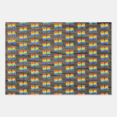 おもしろい, カラフル, Rainbow Spectrum Pattern 94イベント番号 ラッピングペーパーシート (正面2)