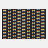 おもしろい, カラフル, Rainbow Spectrum Pattern 94イベント番号 ラッピングペーパーシート (正面)
