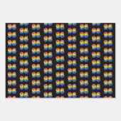 おもしろい, カラフル, Rainbow Spectrum Pattern 96イベント番号 ラッピングペーパーシート (正面)