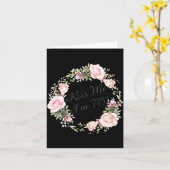 おもしろい キスして 75歳 ローズ フラワープリントTシャツ カード (黄色い花)