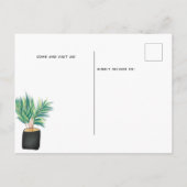 おもしろい·キャット·ソファ·イラストレーションの引っ越し案内 案内ポストカード (裏面)