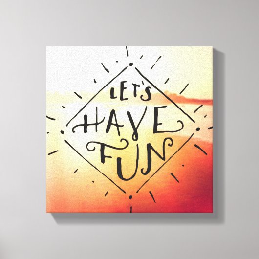 おもしろい キャンバスプリント (正面)