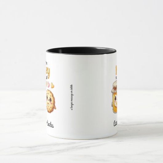 おもしろい&キュイカスタマイズ「Honey to My Biscuit」 マグカップ (中央)