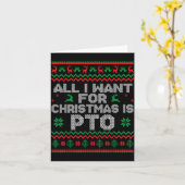 おもしろい クリスマスに欲しいのはPTOマッチング 汚い カード (黄色い花)