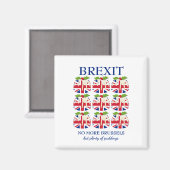 おもしろい |クリスマスプリン |ユニオン・ジャック | BREXIT マグネット (正面/裏面)