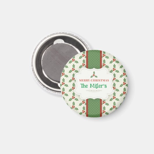 おもしろい!クリスマスマグネットパーソナライズされた- – 名前の追加 マグネット (正面/裏面)