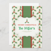 おもしろい!クリスマス招待状パーソナライズされた- – 名前の追加 招待状 (正面/裏面)