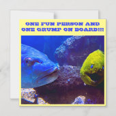 おもしろい&グランプ船上クルーズ船ドアマグネット マグネット招待状 (正面)