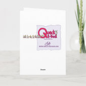 おもしろい、グリーテカッコいいィングカード、標準の白い封筒 カード (裏面)