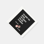 おもしろい:ケーキ紙ナプキン。カップケーキのユーモア。 スタンダードカクテルナプキン (角)