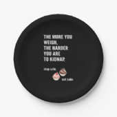 おもしろい：ケーキ紙プレート。カップケーキユーモア。 ペーパープレート (正面)