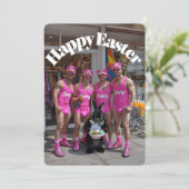 おもしろい&サッシイースターバニーパーティー シーズンカード (スタンド正面)