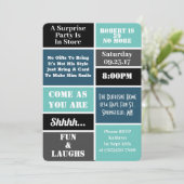 おもしろい&サプモダンライズ誕生日パーティー 招待状 (スタンド正面)