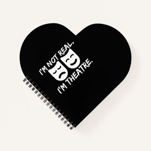 おもしろい・シアター・マスク俳優プロデューサー・ディレクターへの贈り物 ノートブック (正面)