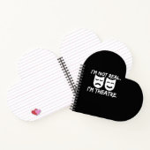 おもしろい・シアター・マスク俳優プロデューサー・ディレクターへの贈り物 ノートブック (内部)