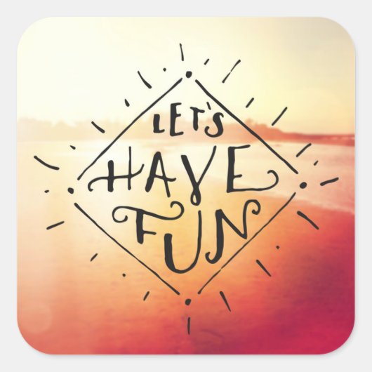 おもしろい スクエアシール (正面)