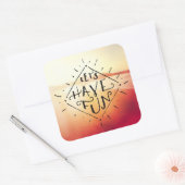 おもしろい スクエアシール (封筒)