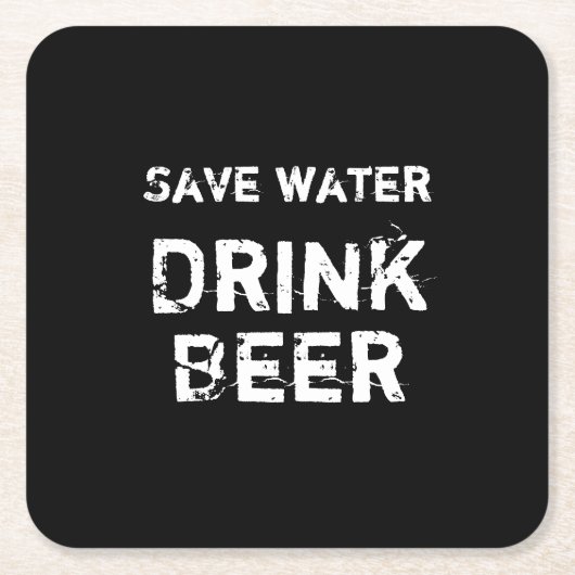 おもしろい スクエアペーパーコースター (正面)