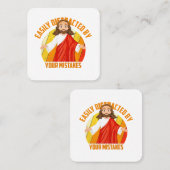 おもしろい スクエア名刺 (正面/裏面)