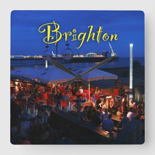 おもしろい! スクエア壁時計 (正面)