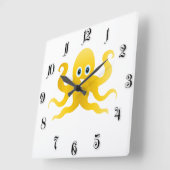 おもしろい スクエア壁時計 (傾斜)