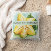 おもしろい&スターやる気を起こさせるフルーツ引用文枕 クッション (ブランケット)