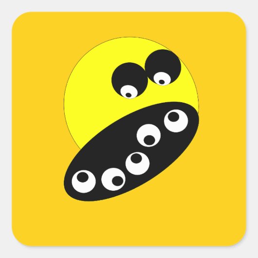 おもしろい – ステッカー (正面)