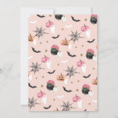 おもしろい!スプクトカキュラーハロウィーン誕生日パーティー 招待状 (裏面)